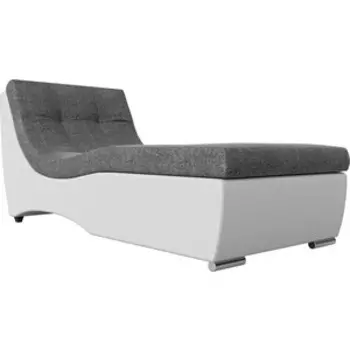 Канапе АртМебель Монреаль канапе рогожка серый экокожа белый