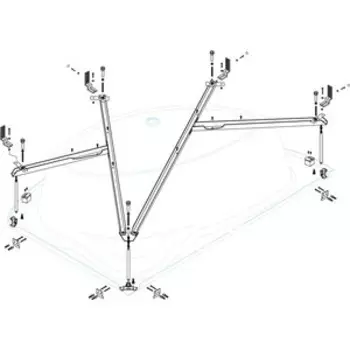 Каркас Cezares для ванны Tebe левой (TEBE-MF-L)