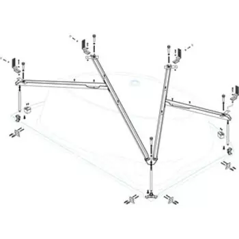 Каркас Cezares для ванны Tebe правой (TEBE-MF-R)