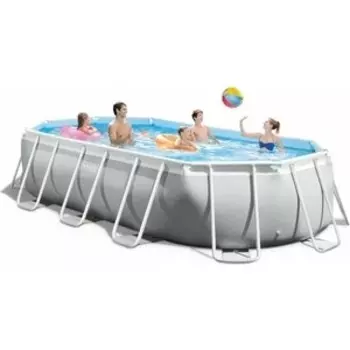 Каркасный бассейн Intex 26796 Prism Frame 503х274х122см ''Oval'' 13365л, фил.-насос 5678л/ч, лестн., тент, подстилка
