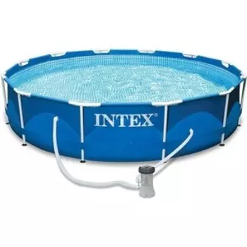 Каркасный бассейн Intex 28212 Metal Frame 366х76см, 6503л, фил.-насос 2006л/ч