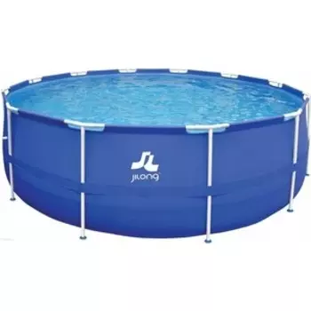Каркасный бассейн Jilong ROUND, 360х76 см, семейный цвет голубой + фильтр-насос (300GAL)