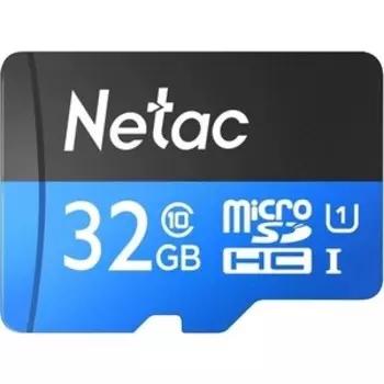 Карта памяти NeTac MicroSD card P500 Standard 32GB, retail version w/SD adapter
