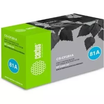 Картридж Cactus CS-CF281A black ((10500стр.) для HP LaserJet Enterprise M630/M604n/M605n/M606dn) (CS-CF281A)