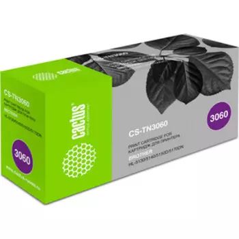 Картридж Cactus CS-TN3060 TN-3060 black ((6700стр.) для Brother HL-5130/5140/5150D/5170DN) (CS-TN3060)