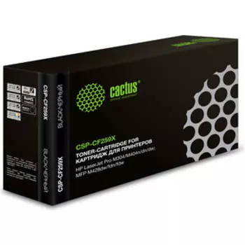 Картридж Cactus CSP-CF259X (есть ограничения по прошивке) black ((10000стр.) для HP LaserJet M304/M404/MFP M428)(CSP-CF259X)
