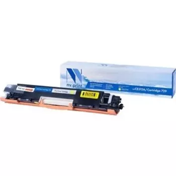 Картридж NV PRINT CE312A/Canon 729 Yellow для HP LaserJet Color Pro 100 M175a/M175nw/CP1025/CP1025nw/LBP7010C/LBP7018C (1000k) (NV-CE312A/729Y)