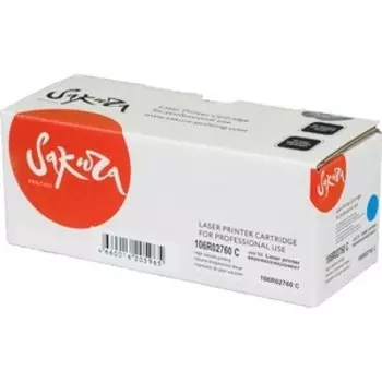 Картридж Sakura 106R02760 синий, 1000 стр.
