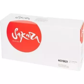 Картридж Sakura 44318621 для OKI, черный, 11500 к.