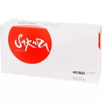 Картридж Sakura 44318624 для OKI, черный, 11000 к.