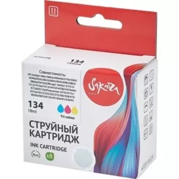 Картридж Sakura C9363 (№134) для HP, триколор, 560к.