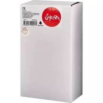 Картридж Sakura C9403A (№72 Matte Black) для HP, черный матовый, 130 мл.