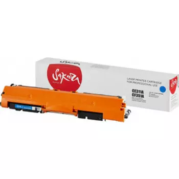 Картридж Sakura CE311A/CF351A для HP, синий, 1000к.