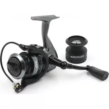 Катушка безынерционная Namazu Black Storm BST2000, 7+1 подш., метал. шпуля + запасная графит. шпуля