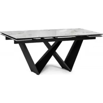 Керамический стол Woodville Бор 180(240)х90х78 pandorai / черный (588044)