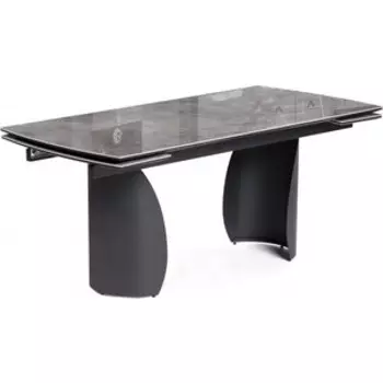 Керамический стол Woodville Готланд 180(240)х90х79 baolai / черный (588028)