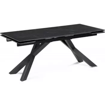 Керамический стол Woodville Хеме 180(240)х90х77 shakespeare black / черный (588052)