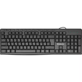 Клавиатура Defender Action HB-719 RU, черный, мультимедиа USB (45719)