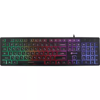 Клавиатура Oklick 550ML черный USB slim Multimedia LED (1061617)