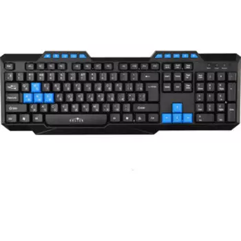 Клавиатура Oklick 750G FROST WAR черный/черный USB Multimedia for gamer