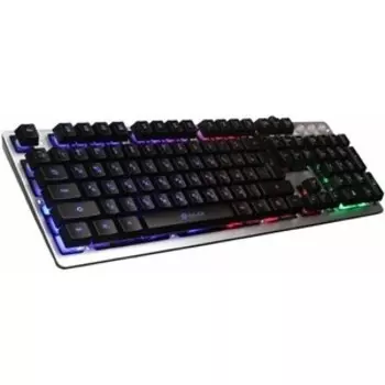 Клавиатура Oklick 770G IRON FORCE серый/черный USB Multimedia for gamer LED (405625)