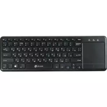 Клавиатура Oklick 830ST черный USB беспроводная slim Multimedia Touch (1011937)
