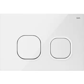 Клавиша смыва IDDIS Uniglass белый (UNG01GWi77)