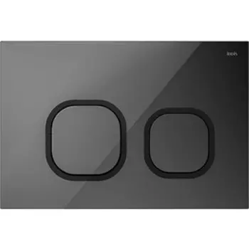 Клавиша смыва IDDIS Uniglass черная (UNG01GBi77)