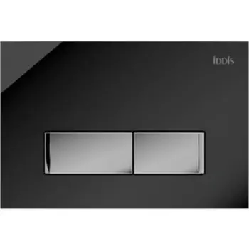 Клавиша смыва IDDIS Uniglass черное стекло (UNG10GBi77)