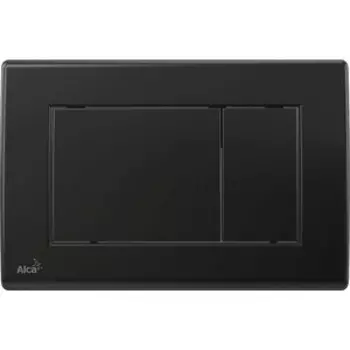 Кнопка смыва AlcaPlast черная матовая (M278)