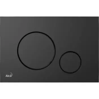 Кнопка смыва AlcaPlast черная матовая (M678)