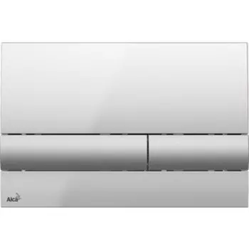 Кнопка смыва AlcaPlast хром/матовый хром (M1713)