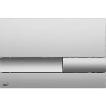 Кнопка смыва AlcaPlast матовый хром (M1732)