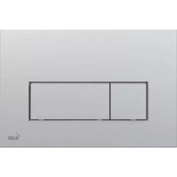 Кнопка смыва AlcaPlast матовый хром (M572)