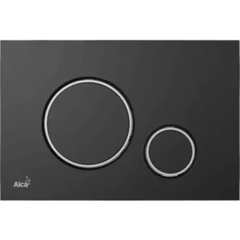 Кнопка смыва AlcaPlast Slim черный-матовый (M778)