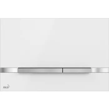 Кнопка смыва AlcaPlast Stripe белая (STRIPE-WHITE)