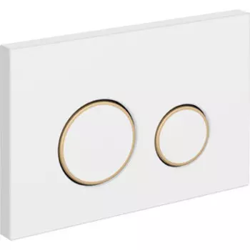 Кнопка смыва Cersanit Twins белая матовая (63535)