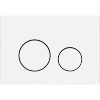 Кнопка смыва Cersanit Twins пластик, белый матовый (63526)