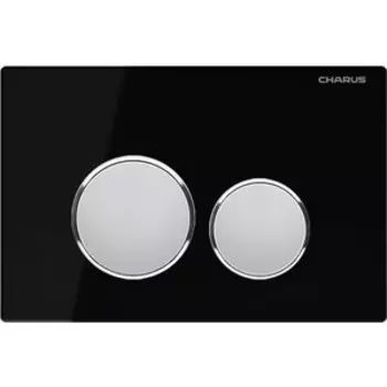 Кнопка смыва Charus Bagliore черное стекло (FP.330.BLACK.10)