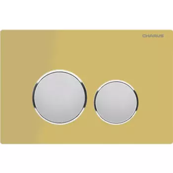 Кнопка смыва Charus Bagliore желтое стекло (FP.330.YELLOW.10)