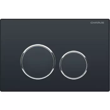 Кнопка смыва Charus Spazio черная матовая (FP.330.DW.01)