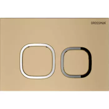 Кнопка смыва Grossman Cosmo 700.K31.02.310.310 золото матовая