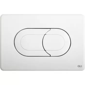 Кнопка смыва OLI Salina пневматическая, белая (640081)