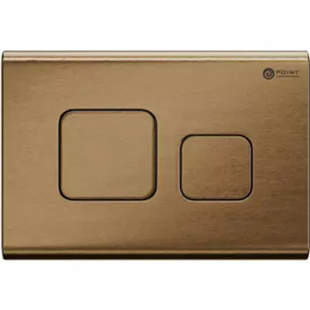 Кнопка смыва Point Афина бронза брашированная (PN44041BB)