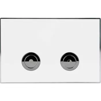 Кнопка смыва Point Венера пневматическая, белая/хром (PN44071WC)