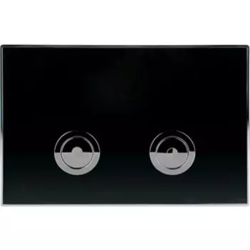 Кнопка смыва Point Венера пневматическая, черная/хром (PN44071BC)