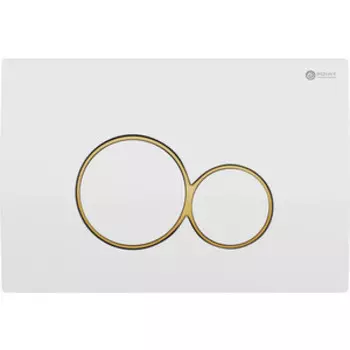 Кнопка смыва Point Виктория белый/золото (PN44061WG)