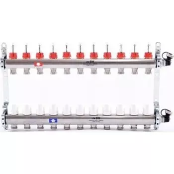 Коллекторная группа Uni-Fitt 1''х3/4'' 11 выходов с расходомерами и термостатическими вентилями (450I4311)