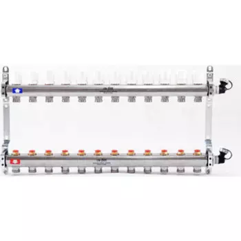 Коллекторная группа Uni-Fitt 1''х3/4'' 12 выходов с регулировочными и термостатическими вентилями (451I4312)