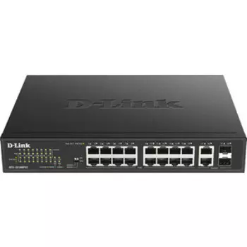 Коммутатор D-Link DES-1018MPV2/A1A 16 портов (16x 100Mbs PoE, 2x 1Gbs SFP) (DES-1018MPV2/A1A)